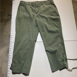 Banana Republic Olive Green Men’s Chinos with Hem Tie Detail